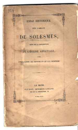 Solesmes essai historique - -,