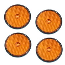 Catadioptre ø 60 orange avec trou (Lot de 4 )