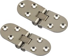 2x Charnière de Rabat Laiton Ferrure pour abattant 180° Meuble