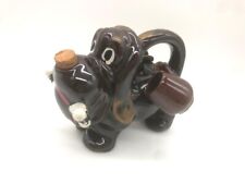 Service à liqueur montagnard bouteille en forme de chien avec 2 tasses