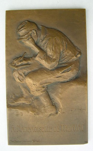 Superbe plaque medaille bronze - plaque,