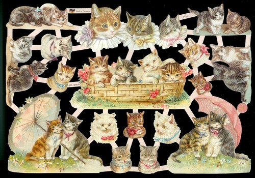 Victorian style die cut paper - victorian,