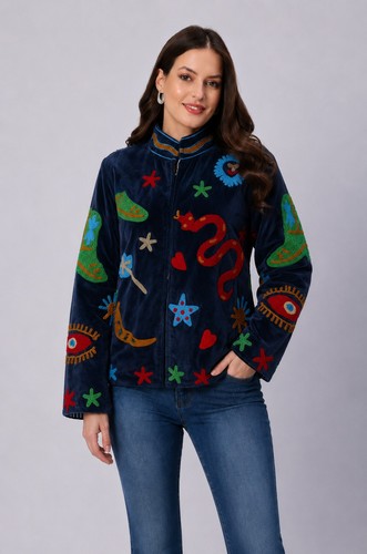 Veste velours suzani - veste,