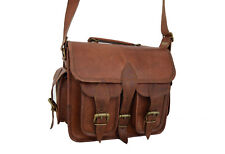 Cuir Appareil Photo Sac DSLR Reflex Étui Rembourré Cartable Bandoulière Sacs S