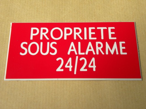 Plaque gravée propriete sous - gravée,