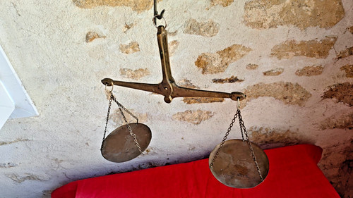 Balance ancienne deux - balance, à