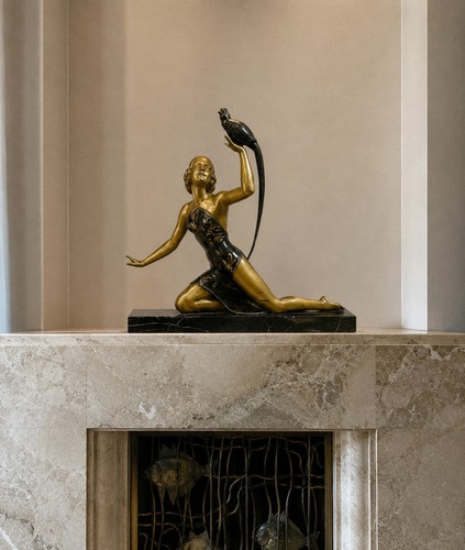 Sculpture statue art déco - sculpture,