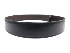 VINTAGE LIEN DE CEINTURE HERMES 42MM T105 CUIR NOIR MARRON LEATHER FOR BELT 495€