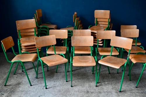 Lot chaises vertes et - de, 8