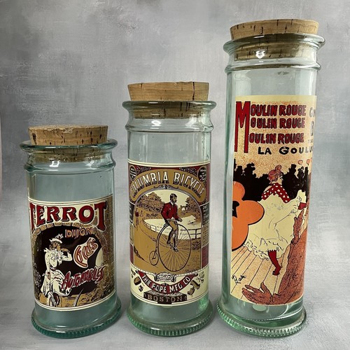 Trio bocal pot - en, verre