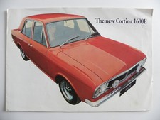 Rare brochure FORD CORTINA the new Cortina 1600E de 1968