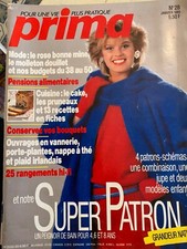 ANCIEN LIVRE REVUE MAGAZINE PRIMA MODE AVEC SUPER PATRON N° 28 01/85 TRICOT