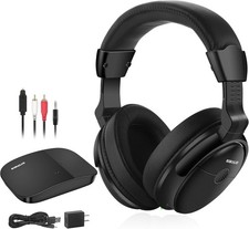 Simolio Numérique Casque TV sans Fil avec Émetteur,Pas De Délai,De 100 Pieds