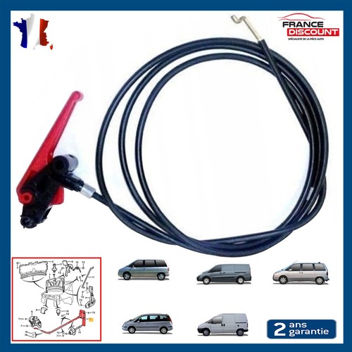 Cable ouverture capot - d'ouverture,