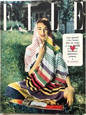 ELLE Magazine n° 247 du 21 Août 1950 ancienne revue de mode couture La Rentrée