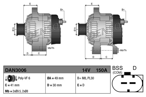 Alternateur denso pour bmw - denso,