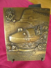 Monaco RDV des bateaux à Moteur- Plaque trophée Adriano Ribolzi en Bronze-