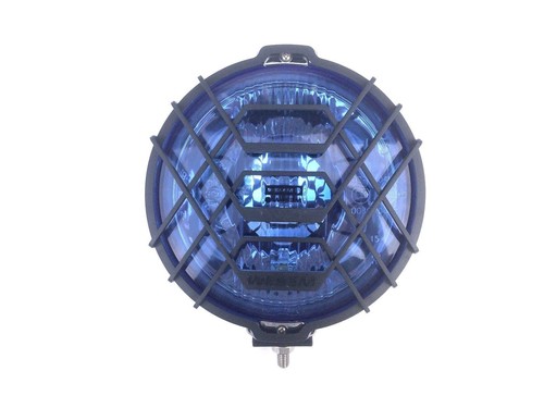 Bleu chrome rond halogène - bleu,