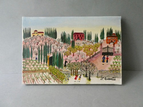Tableau naïf huile sur - naïf,,