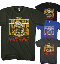 T-shirt Homme I Survived Alien Weyland Yu Xenomorph Film Neuf S-5XL AS10217