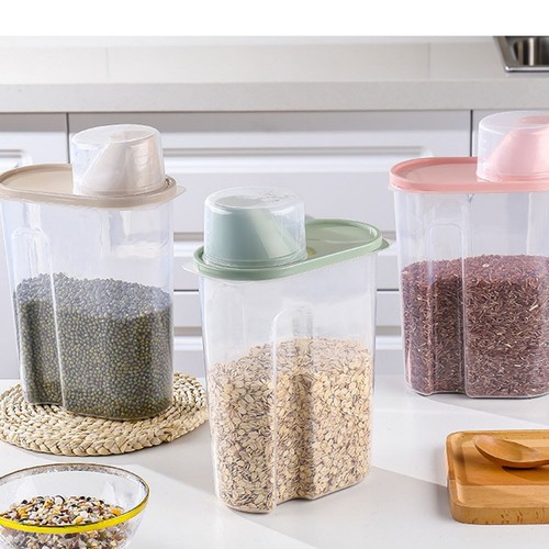 Boîte rangement riz à - boîte, de