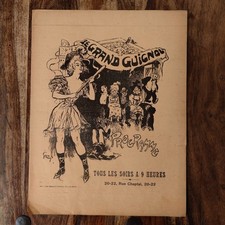 Programme Théâtre Le Grand Guignol - Grün, artiste - 1890-1900