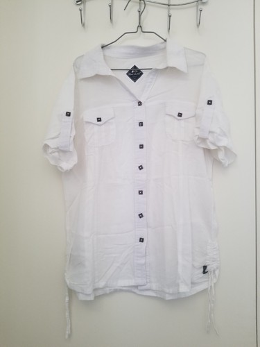 Top chemisier coton - , blanc