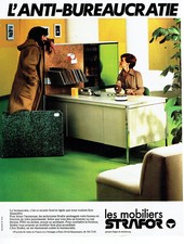 Publicité Advertising 038  1978   Strafor  mobiliers bureau