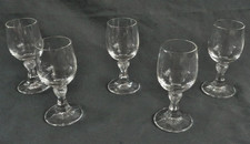 Verre cristal shot 5 pièces
