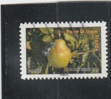 L377 FRANCE timbre AUTOADHESIF N° 697 de 2012 " Poire William " oblitéré
