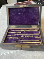 Ancienne Boite De Compas 19eme