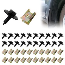 Lot de 40 écrous en tôle