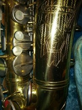 Vintage Conn alto sax naked
