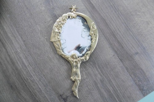 Authentique ancien miroir face