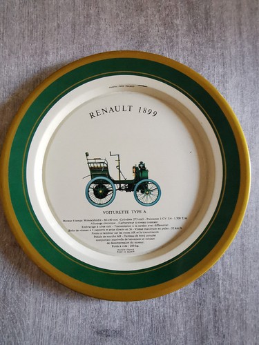 Assiette publicitaire renault - publicitaire,