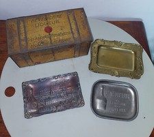 LOT OBJETS PUBLICITAIRES BÉNÉDICTINE DE FÉCAMP BOITE CENDRIERS