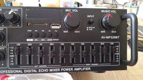 Ampli karaoké mp326bt - ampli,