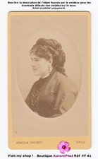 GABRIELLE KRAUSS, CHANTEUSE D'OPÉRA, ARTISTE LYRIQUE NÉE À VIENNE, CDV -FF41