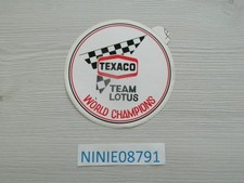 AUTOCOLLANT STICKER TEXACO TEAM LOTUS WORLD CHAMPIONS FI auto racing