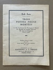 Erik Satie Partition Poche Orchestre 3 Petites Pièces Montées