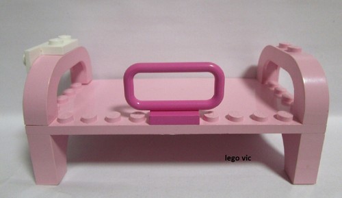 Lego bed pink lit - bed,