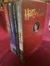 Coffret rouge Harry Potter par Rowling ed Gallimard Tomes 1 2 3 4