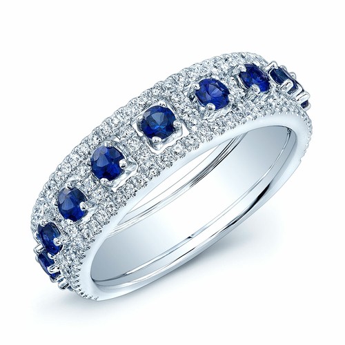 Bague mariage saphir - bague, en