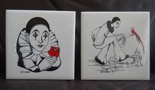 x2 carreau céramique décors