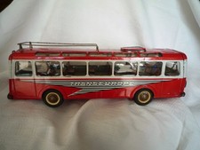 Autocar JOUSTRA Transeurope années 50/60 Tôle fabriqué en France 38cm friction