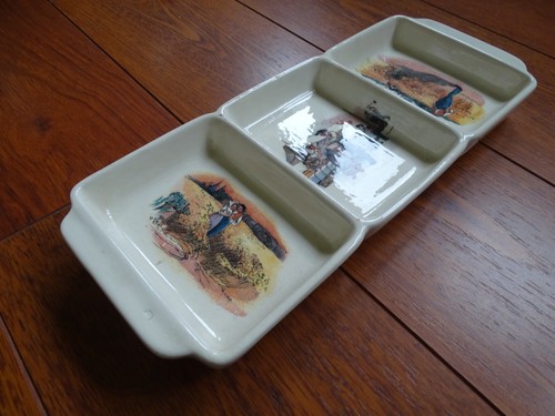 Ancien plat amuse bouche - bouche, en