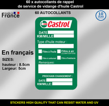 60 x autocollants de rappel de