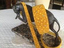 Collier laisse chien. Pour Lévrier, ensemble haut de gamme, cou de 41 à 46 cm