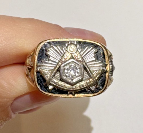 Hommes 14k blanc - y, or