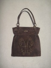 Sac À Main Daim Marron "Papillon" Morgan 